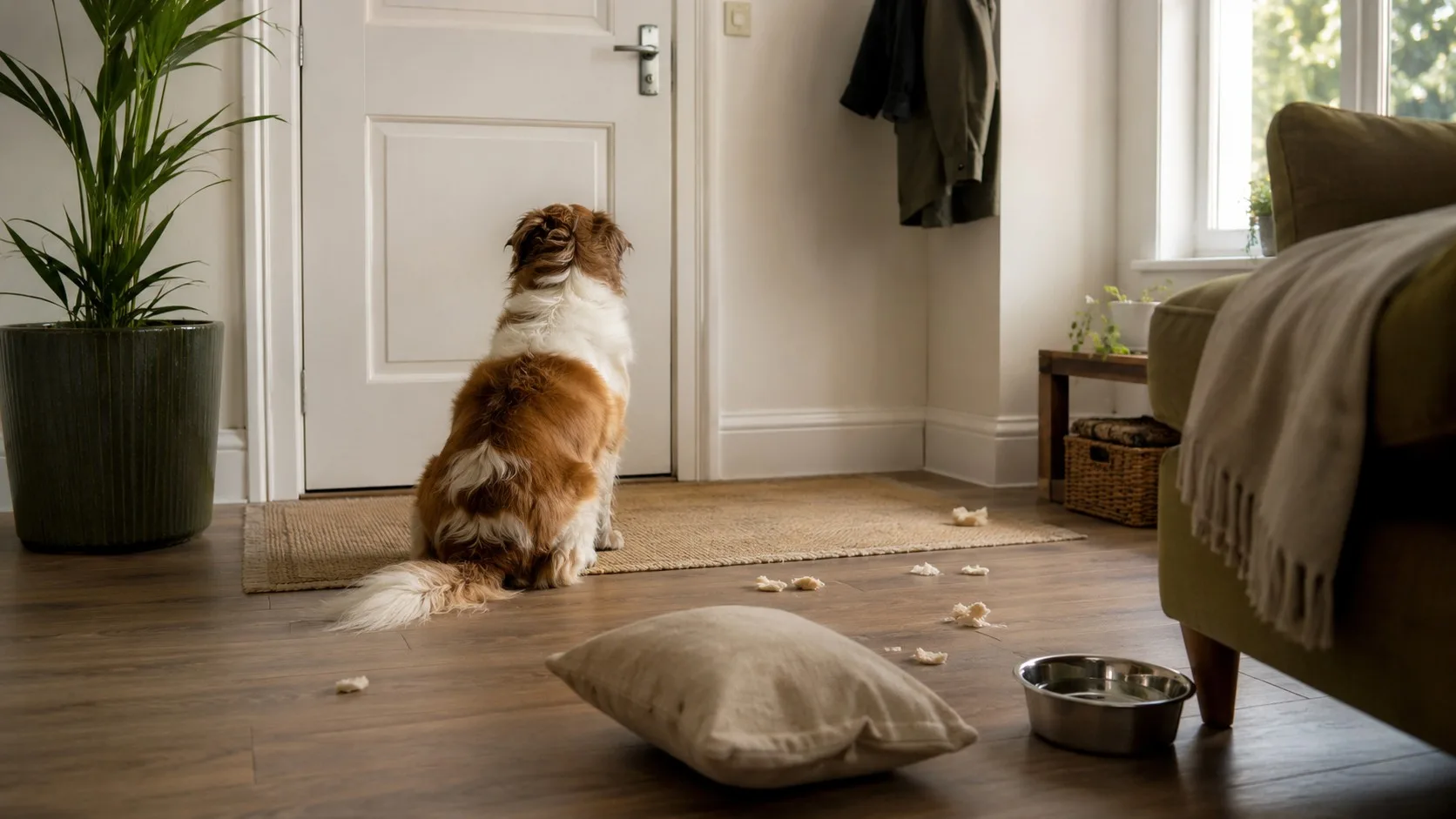 Illustration : Animal seul à la maison : mener l’enquête avant de parler de bêtise