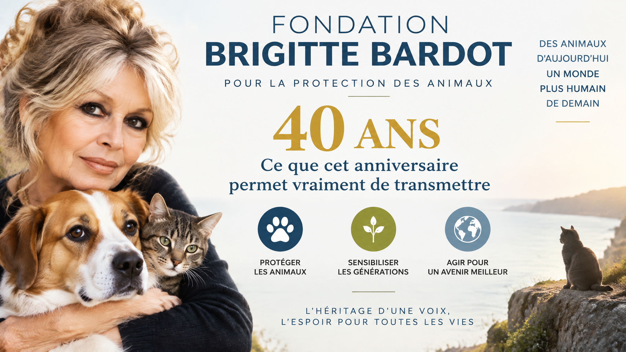Illustration : Fondation Brigitte Bardot : ce que l’anniversaire des 40 ans permet vraiment de transmettre