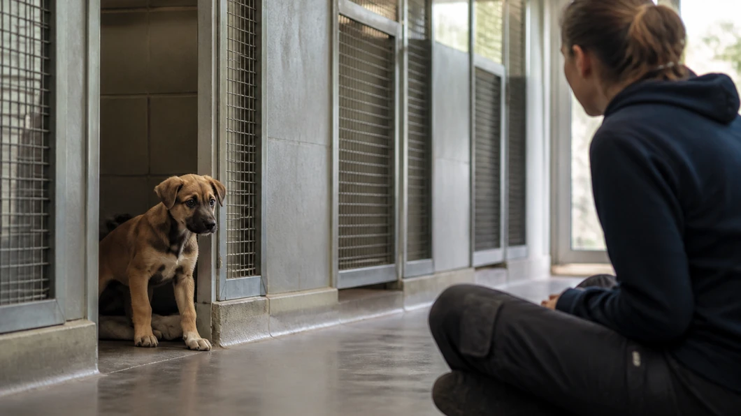 Le chiot du refuge qui hurlait à l’approche humaine : ce que sa confiance raconte vraiment