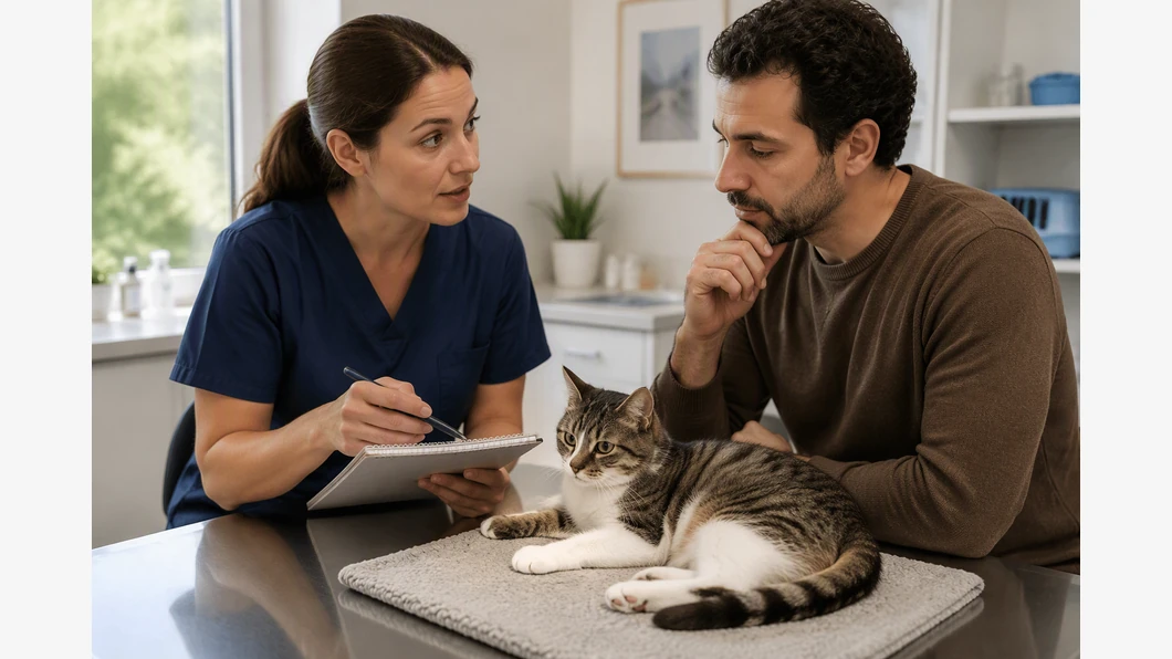Illustration : Patte gonflée et chat qui ne mange plus : quoi demander au vétérinaire